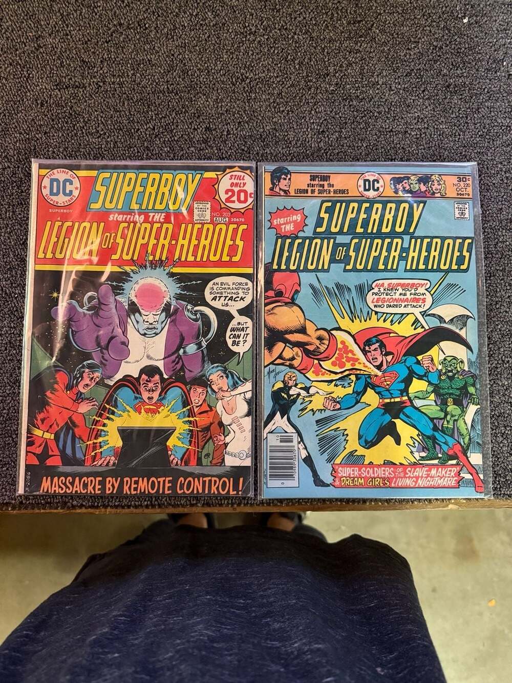 Lot of 6 Vintage DC Comics Superboy and The Legion of Super-Heroes Issues #169,